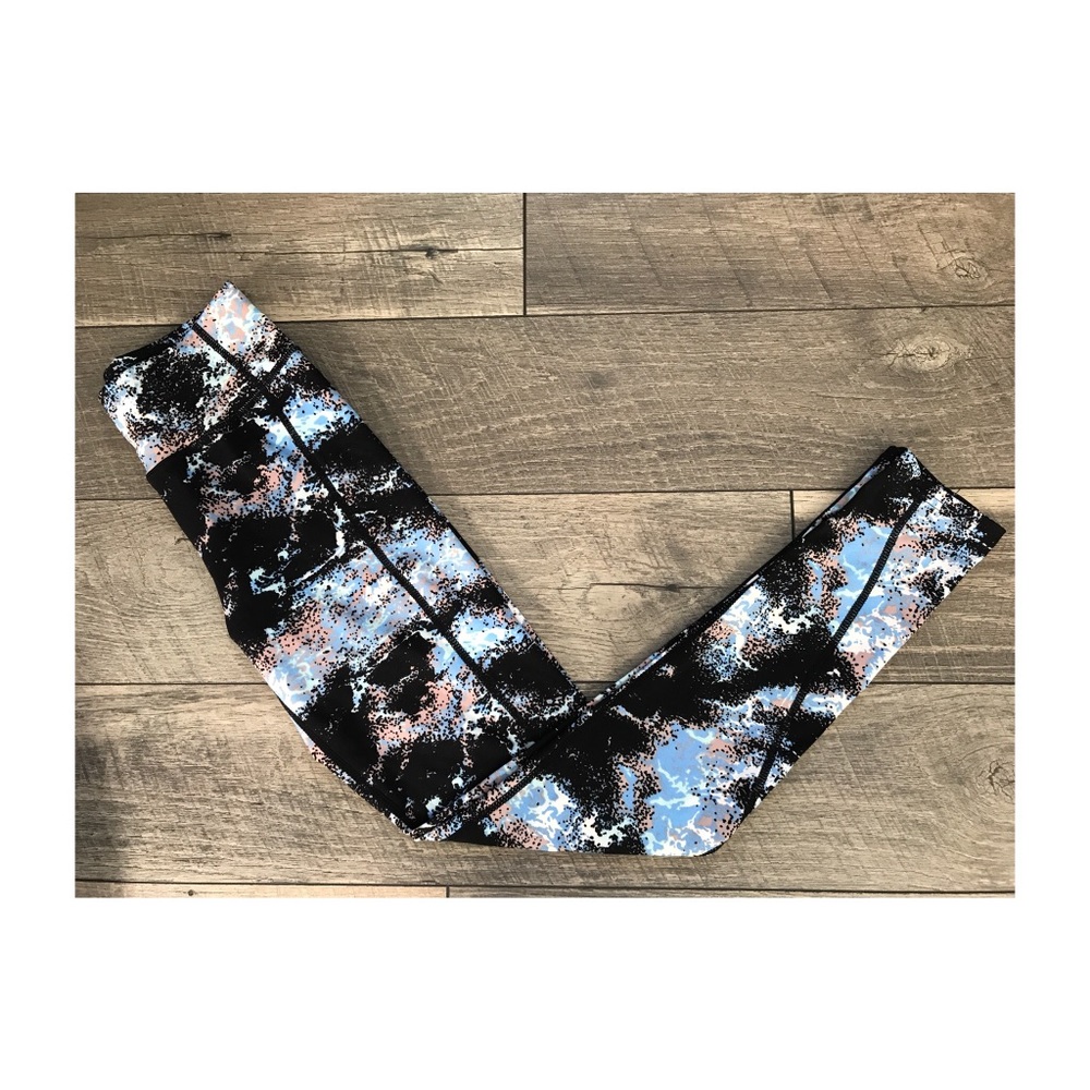Yoga Pant: Blue Galaxy Print
